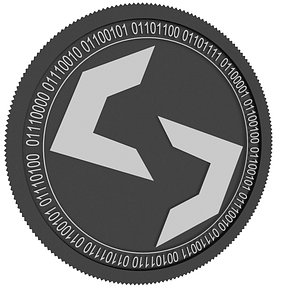 3D model scala black coin