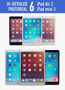 Apple iPad air 2 and iPad mini 3