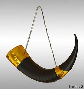 3D souvenir horn decoration