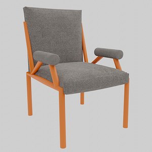 3D armchair modern industrial chair