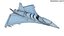Sci-FI Futuristic Aircraft Fighter Concept