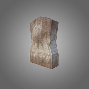 3d model grave low-poly