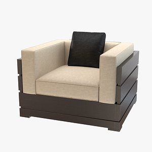 3d model nino chair armchair