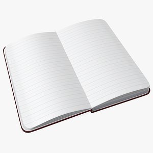 Opened Lined Notebook