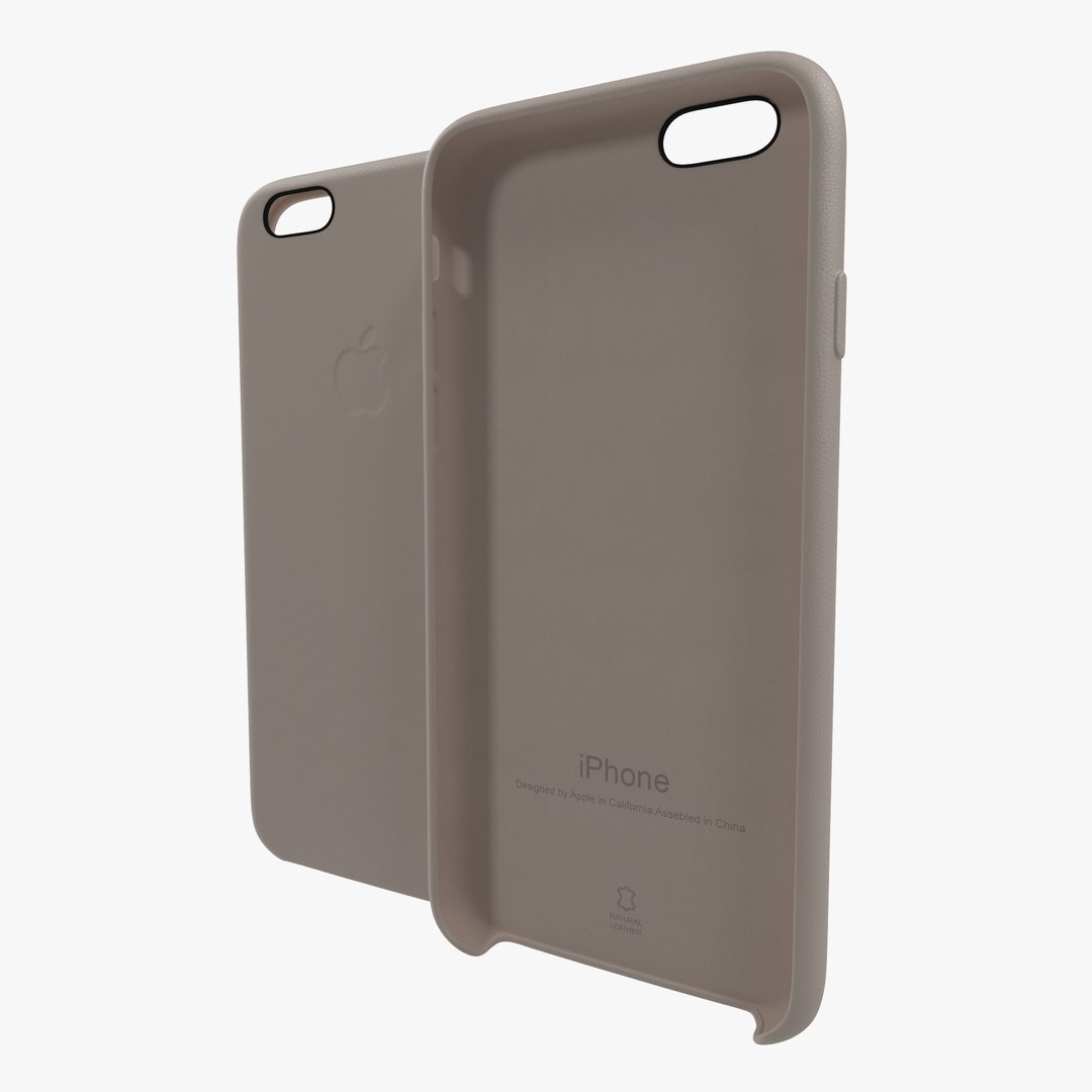 iPhone 6 Leather Case Pink 3D model preview