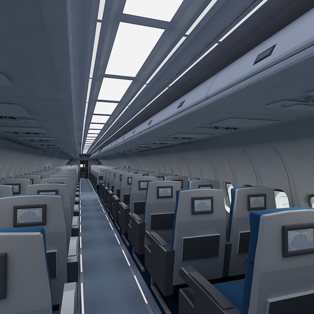 passenger interior cockpit 3d max