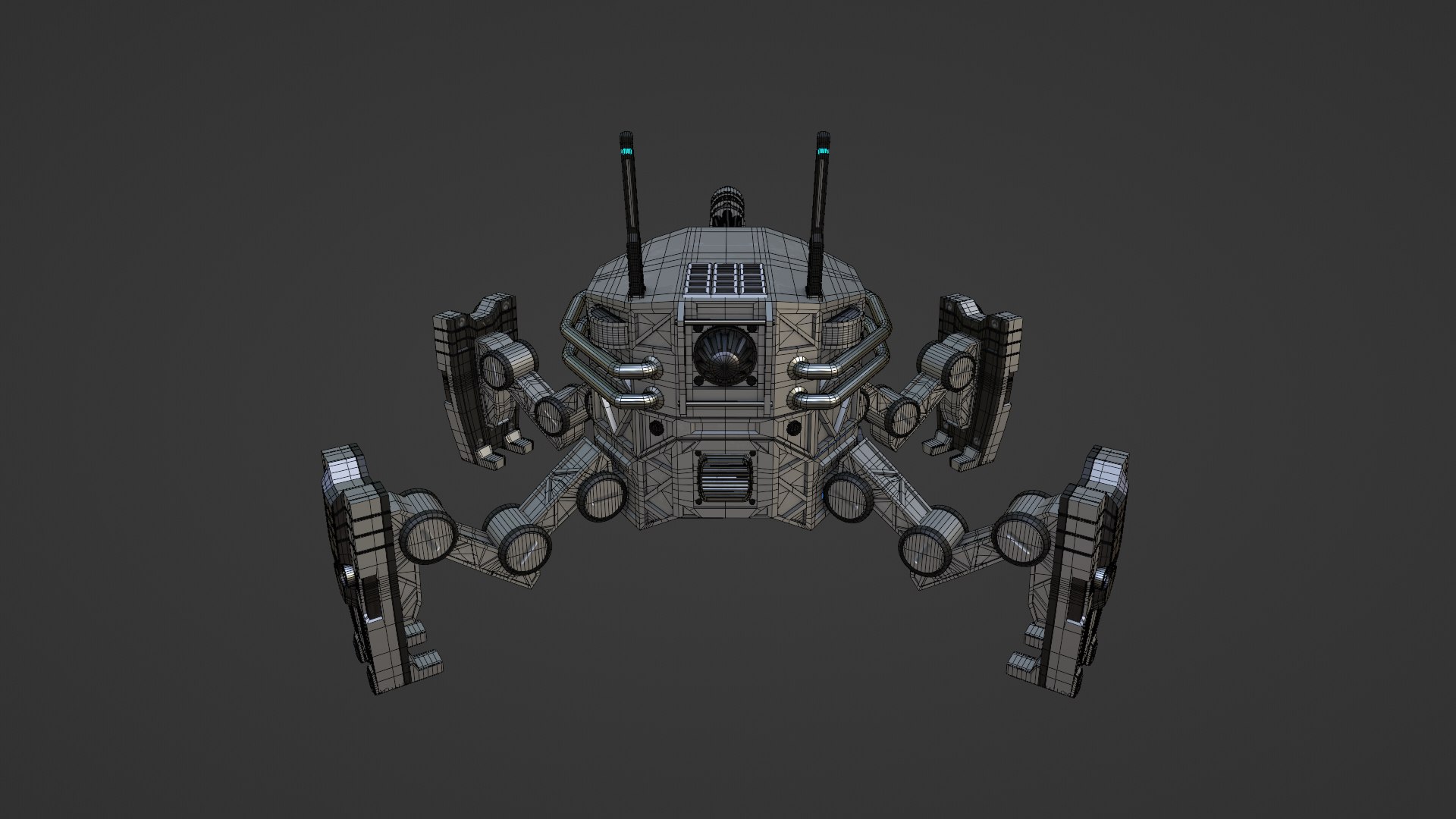Spider Mech 3D https://p.turbosquid.com/ts-thumb/4s/xPiq9o/XJ/smechwf17/png/1678558075/1920x1080/fit_q87/f515acdcdaa6f0273cf0f1190013d2c1ab018579/smechwf17.jpg