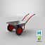 wheelbarrow gameready 3D