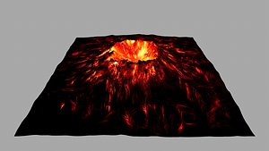 volcano 3D model