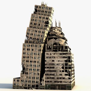 Lexington Tower Ruined Low Poly