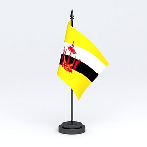 Table Flag Brunei