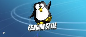 3d penguin style model