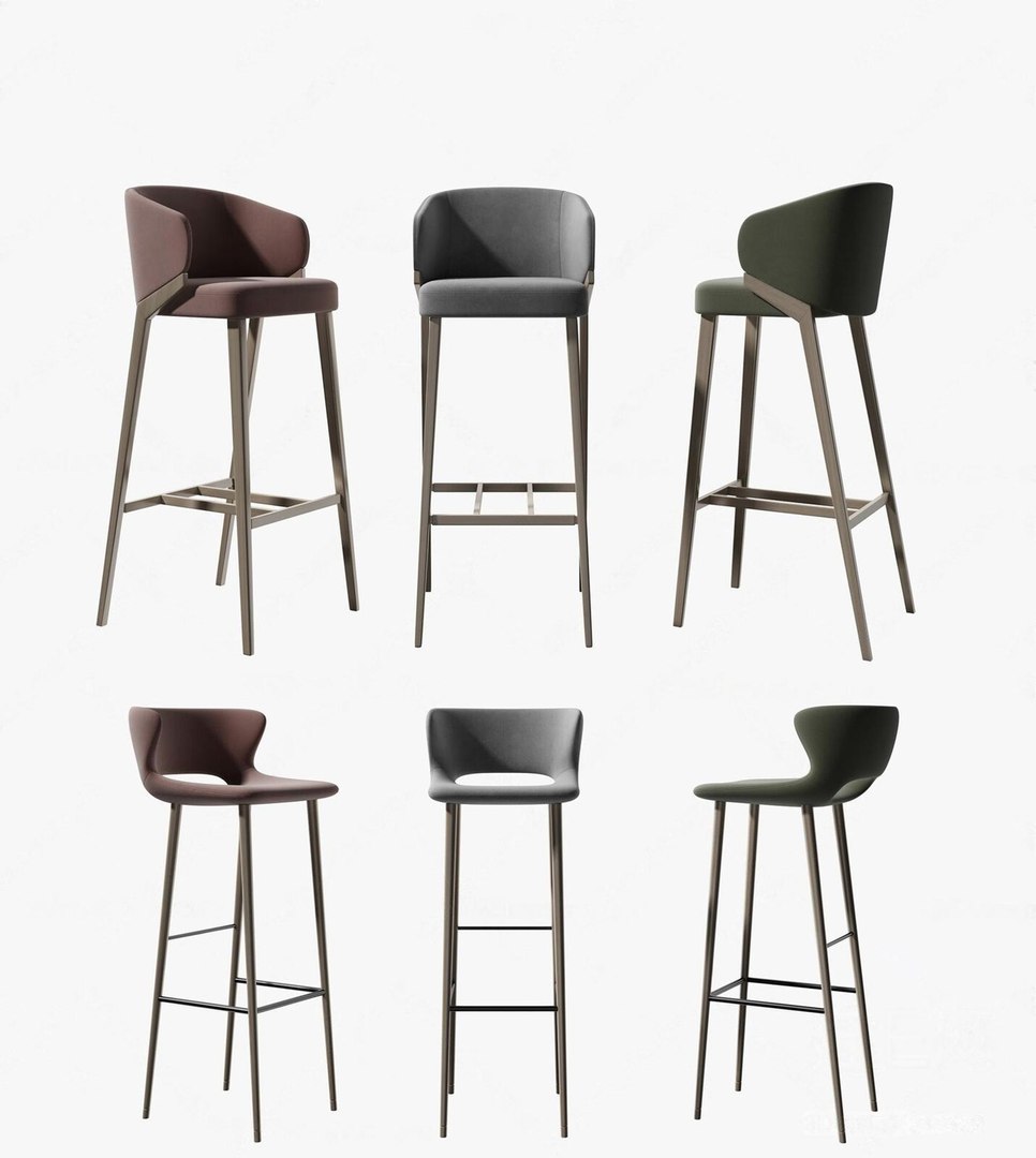 3D model Modern Bar Chair Model TurboSquid 2062480