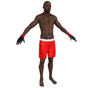mma fighter 3D model