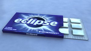 3d model eclipse chewing gum