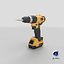 Detailed Yellow Electric Screwdriver