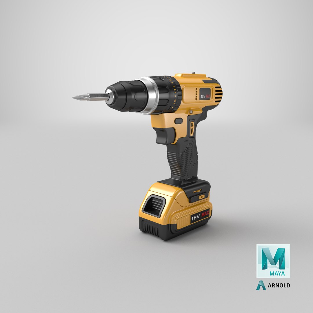 Detailed Yellow Electric Screwdriver 3D https://p.turbosquid.com/ts-thumb/4t/cRnrM6/dq/stemcell_maya_arnold_render/png/1686288919/1920x1080/fit_q87/6b8aac2ef008a7e1986228569e0e8ec82549bc4d/stemcell_maya_arnold_render.jpg