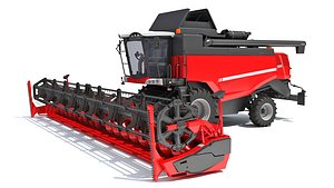 combine harvester 3D model