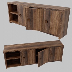 Simple minimalist Wooden Buffet table
