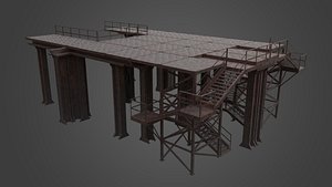 3D platform factory elements model