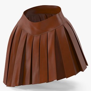 3D Leather Skirt 3 model