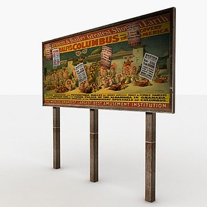 old wood billboard max