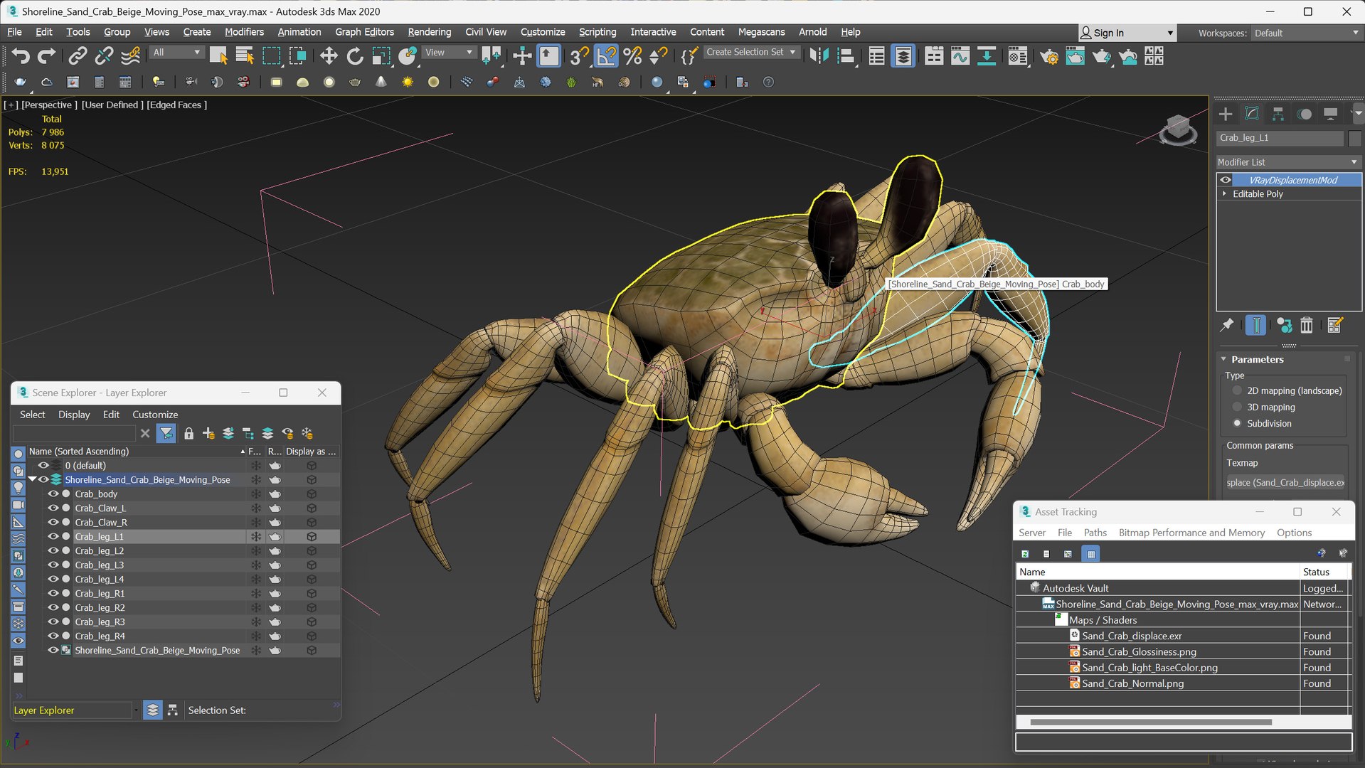 3D model Shoreline Sand Crab Beige Moving Pose https://p.turbosquid.com/ts-thumb/4t/q5v3WJ/ew/shoreline_sand_crab_beige_moving_pose_016/jpg/1750116455/1920x1080/fit_q87/a381f2328ad509b2876fd7bc14aedb8d3971b47a/shoreline_sand_crab_beige_moving_pose_016.jpg