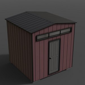 PBR Shed House B V2 3D model