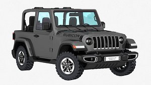 3D jeep wrangler rubicon 2019