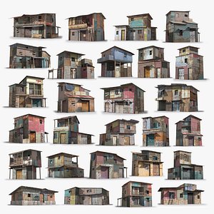 27 Slum Collection 3D model