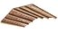 Gable wooden ceiling