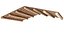 Gable wooden ceiling