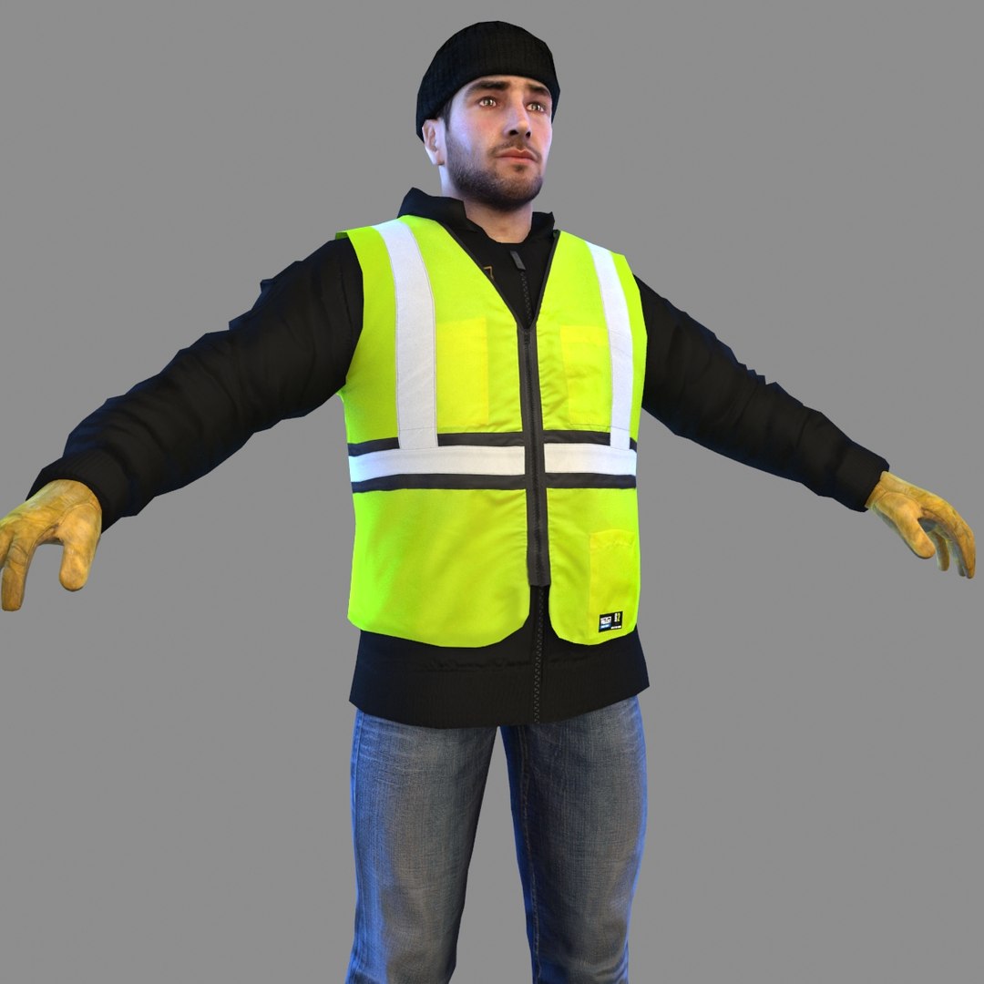 Trash Worker Model - TurboSquid 1473068