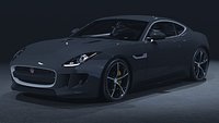 2015 Jaguar F-Type R Coupe 3D Model  British Supercharged Sports Car Luxury  Performance