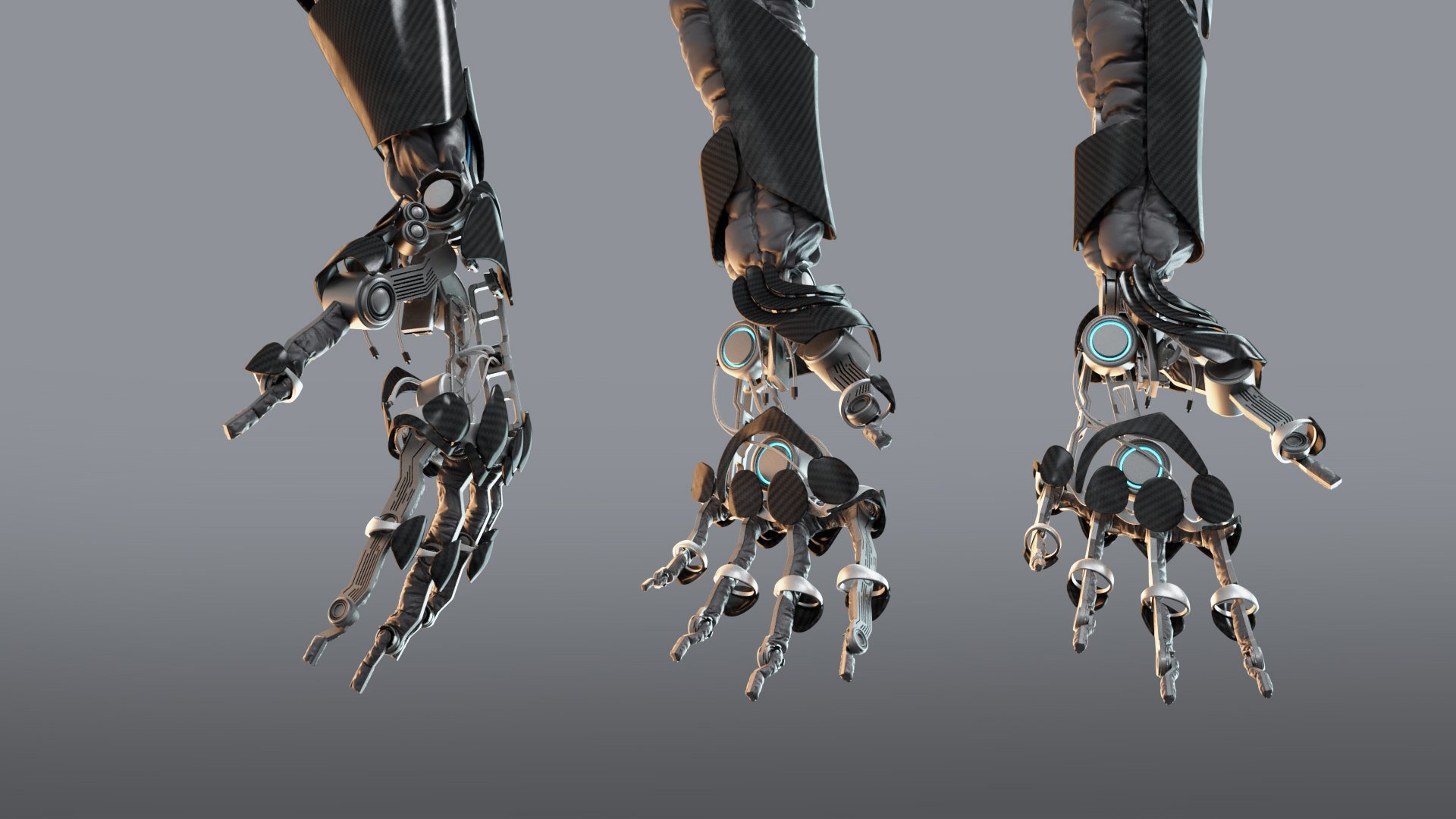 3D Robotic Hand Anatomy 04 Model - TurboSquid 1913059