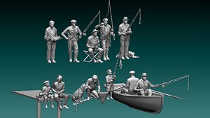 fishermen 3D model