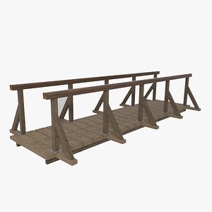 wooden bridge obj