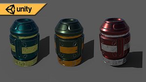 3D barrel games contains model