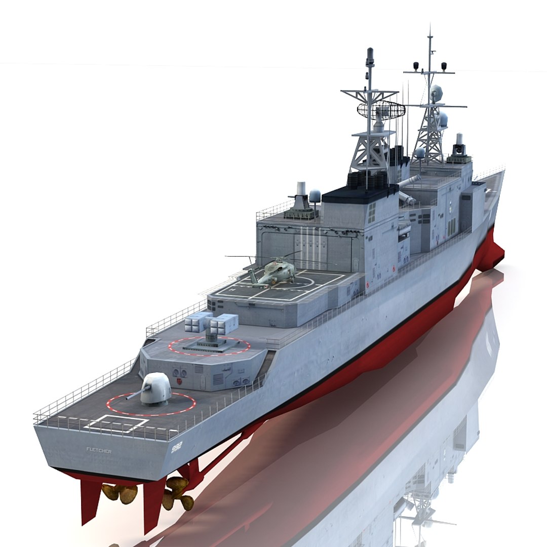 Uss Fletcher Dd-992 Dd 3ds