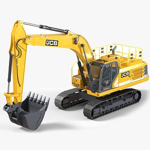 3D model JCB Tracked Excavator 370X