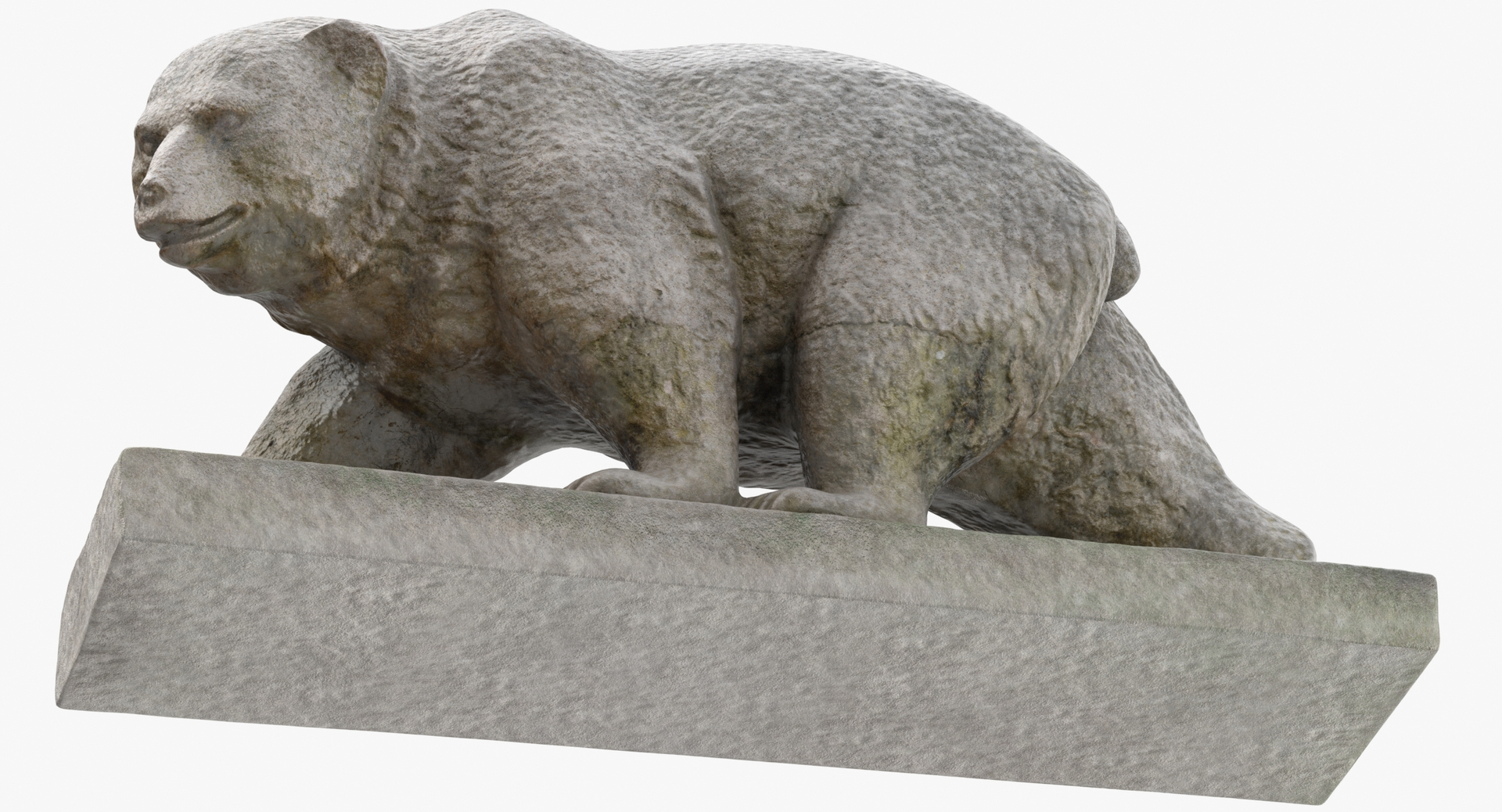3D model stone bear statue 01 TurboSquid 1441737