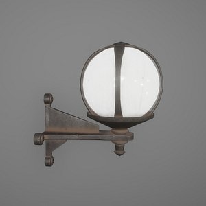 3D iron wall lantern