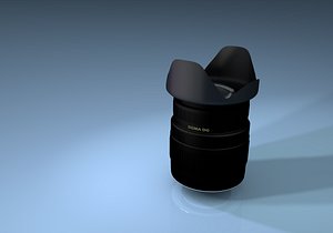 camera lens 3D model