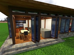 Simple Japanese Cabin 3D