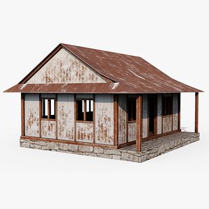 Painted Wooden Hut