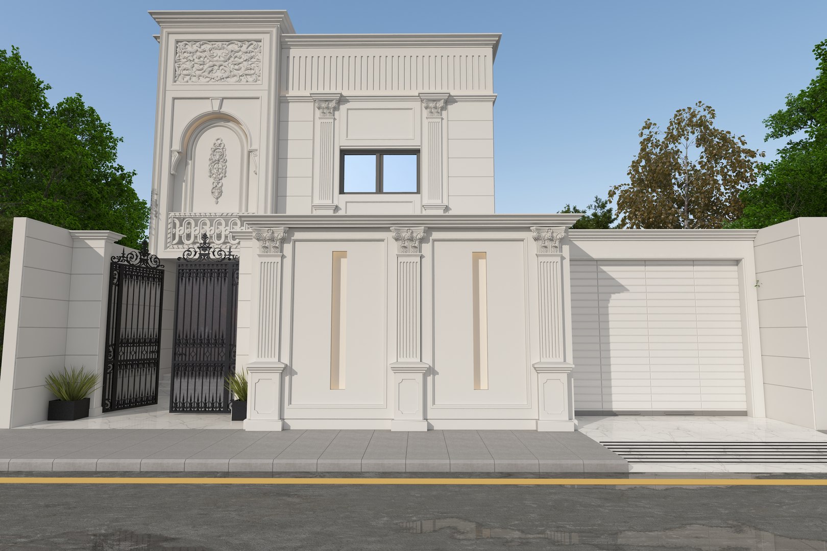 Free 3D Villa Exterior Design Model - TurboSquid 2348330