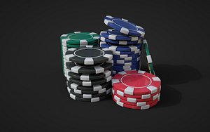 3D Poker Chip model