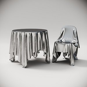 Table and chair 3D