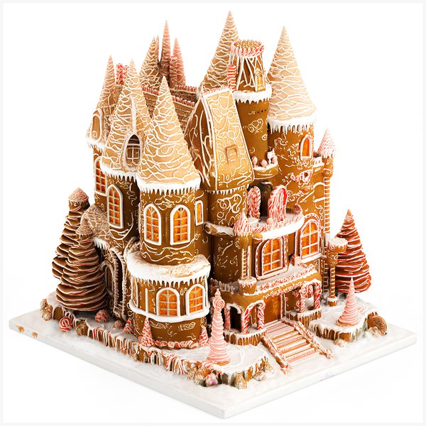 Lebkuchenhaus, essbarer Palast, Konfektkuchen 3D-Modell - TurboSquid ...
