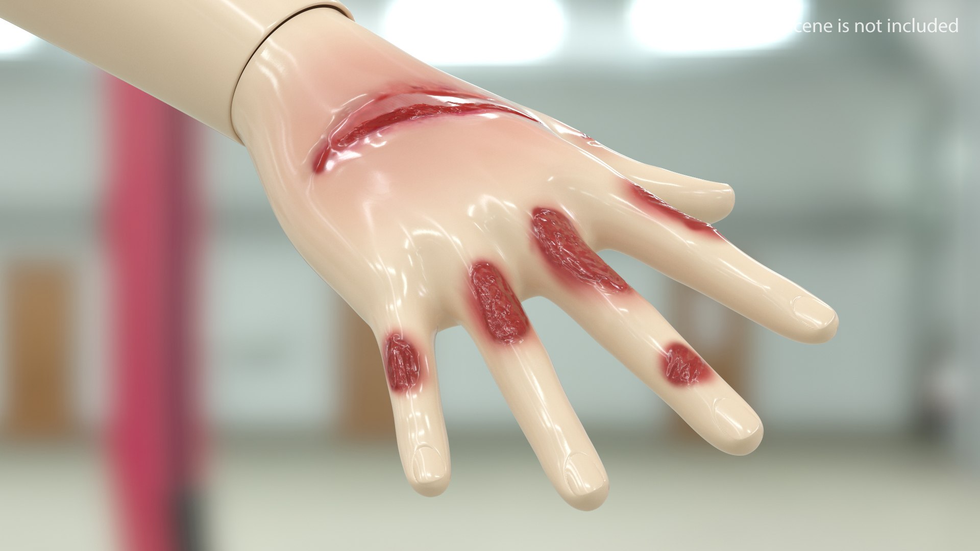 Injured Firstaid Mannequin Arm 3D model preview